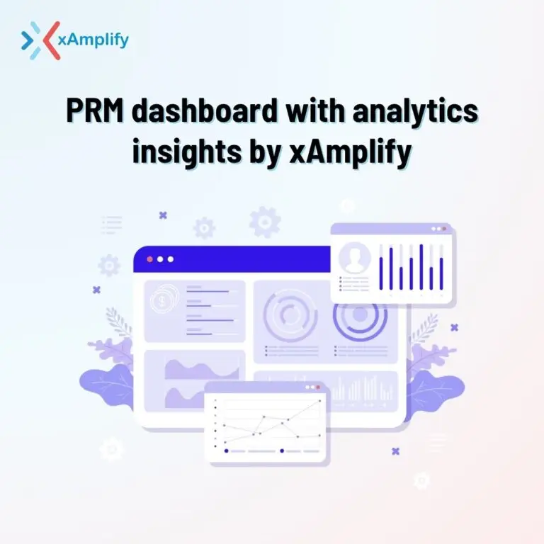 PRM dashboard with analytics insights by xAmplify