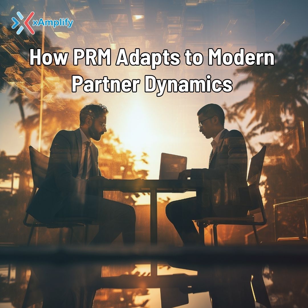 Remote team using PRM platform for collaboration