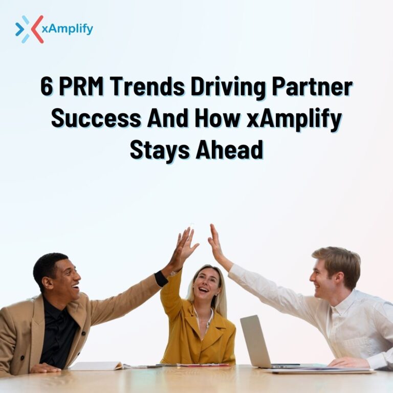 Illustration of modern PRM technology connecting global business partners