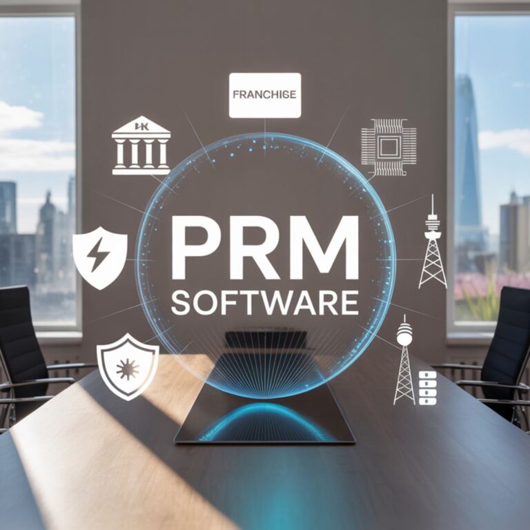 PRM software dashboard interface across industries