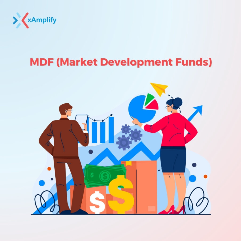 Channel partner accessing market development funds on xAmplify dashboard